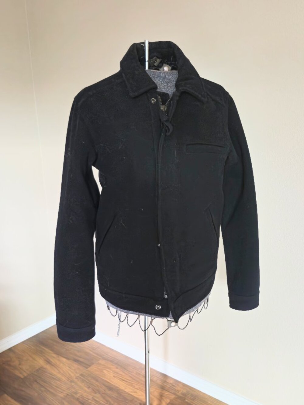 American Eagle Pea Coat. Black. Men's Small